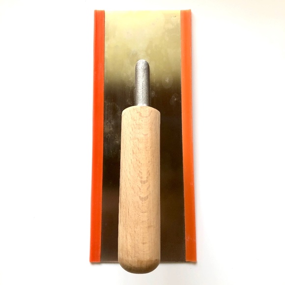 Ancora PAVAN Other - VENETIAN PLASTERING TROWEL Trapezoid Stainless Steel Round Edge Wood Handle Tool